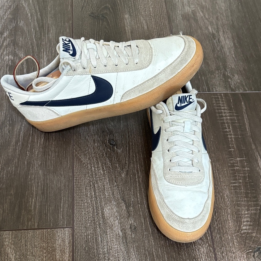 Nike Men's kill shot 2 White and Navy Sneakers size 10